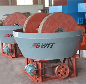 Wet pan mill